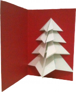 Carte sapin en origami